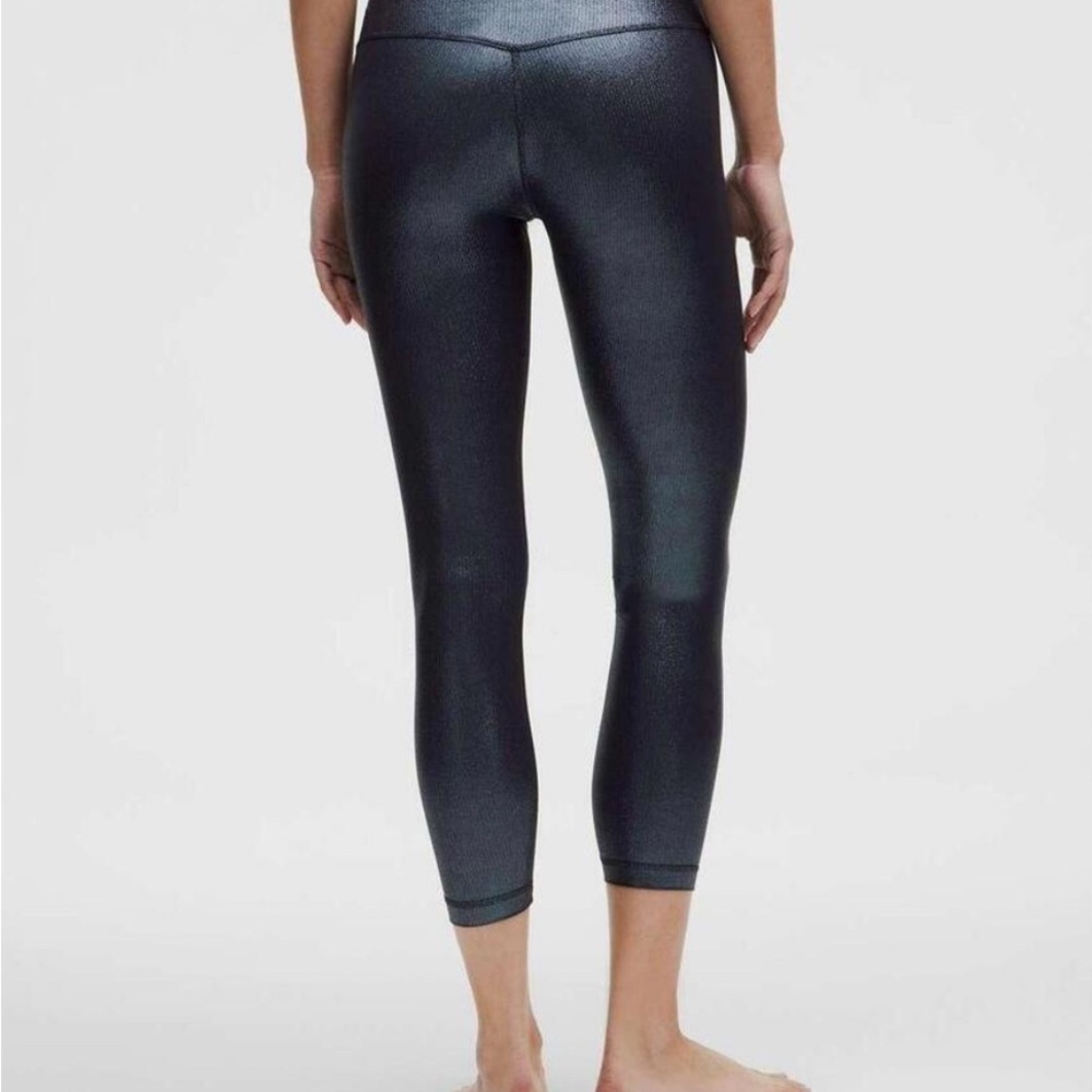 Lululemon Align High Rise Ribbed Pants, Shine, Size 6